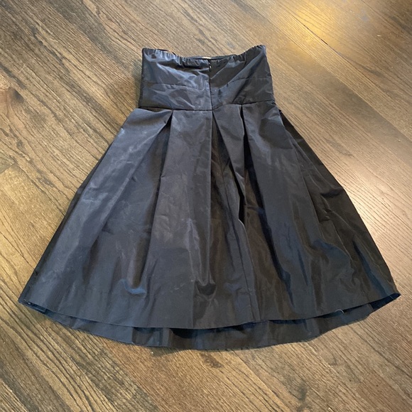 Moda International Black Dress 2 EUC Strapless Bridesmaid Prom Homecoming - Picture 7 of 7